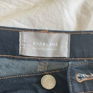 Everlane High Rise Skinny Dark Blue